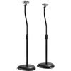 Halterungsprofi - 2 supporti per altoparlanti, universali, per altoparlanti Surround e satelliti, di colore nero, con portata di 4,5 kg ciascuno, modello S05