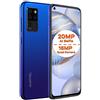 OUKITEL Cellulari Offerte OUKITEL C21, Android 10 Smartphone Dual SIM, Selfie AI 20 MP + Fotocamera Quattro 16 MP, 6,4'' FHD+ Vista Completa, Octa-Core 4GB+64GB, Face ID,Impronta Digitale Type-C GPS Blu