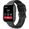 Bebinca Orologio Smartwatch Donna con Chiamate, 1,75 Touchscreen, 28 Modalità Sport, Fitness Tracker con SpO2 e Monitor del Sonno, IP68 Impermeabile Compatibile con Android e iOS(Nero)