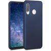 kwmobile Custodia Compatibile con Huawei P30 Lite Cover - Back Case Morbida - Protezione in Silicone TPU Effetto Metallizzato blu scuro metallizzato