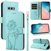 Bravoday Cover per Samsung Galaxy S10e, Custodia in PU Pelle Portafoglio Flip Schede con Slot per Carte, Magnetica Antiurto Cover per Galaxy S10e, Verde