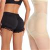 SUIUOI Donna Butt Lifter Push Up Glutei Pantaloncini, Mutande Imbottite Slip Push Up Glutei,Mutande Imbottite Boxer Push Up Glutei Vita Alta Gambe in Pizzo Shapewear Pantaloni Enhancer Hip Shaper