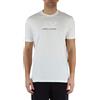 Armani Exchange AX Line Logo Tee T-Shirt, Bianco Sporco, L Uomo