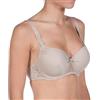 Selene, Reggiseno Donna con Ferretto e Coppe Imbottite, Dettagli Ricamati in Pizzo, Collezione Alicia, Colore Nero, Taglia 6C