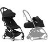 Stokke Passeggino Stokke YOYO3 con Newborn Pack - Include telaio, YOYO 6+ Color Pack, e 0+ Newborn Pack Nero