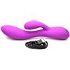 XR Brands BANG! - Vibratore Rabbit Flessibile Doppia Stimolazione - Viola