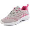 BRKVALIT Donna Scarpe da Corsa Sport Ginnastica Classica Stringata Sneaker Palestra Running Sneaker,Rosso Grigio,36EU