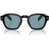 Prada Occhiali da Sole PRA16S 16K04D Nero/Verde Unisex Polarizzati