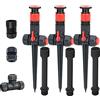 Eden 96093 - Irrigatore da giardino con design flessibile multi-regolabile, con set di estensione, ideale per prodotti da giardinaggio fai da te