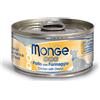 Monge Dog Sfilaccetti al naturale Pollo con Formaggio Lattina 95 g