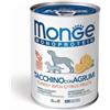 Monge Dog Patè Monoproteico Tacchino e Agrumi Lattina 400 g