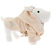 Ferribiella Spa zstop-Ferribiella Accappatoio per Cani Bath Robe Beige con Cappuccio, m