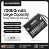 MOVESPEED Z70 Pro Power Bank di grande capacità 100W Max Caricabatteria esterno per laptop con ricarica rapida per MacBook Pro da campeggio all'aperto - Black 100W 70000mAh