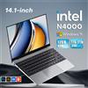 xia man Computer portatili da 14.1 pollici Computer portatile Intel Celeron N4000 12GB RAM 512GB 1TB SSD 1920*1080P ufficio studio PC Computer Windows 11 Pro - 12GB RAM 128GB SSD