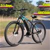 C29 E-Bike 750W Motore Brushless 48V30AH Doppia Batteria Al Litio Bici Elettrica a 21 Velocità Pneumatico da 29 Pollici Bicicletta Elettrica All Terrain - Black Blue 750W 48V15AH