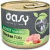 Oasy Dog Grain Free Adult Small Mini Pollo Lattina 200 g