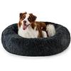 lionto Letto per Cani Rotondo Cuscino Gatti Letto Donut, (3XL) 100 cm Ø Grigio Scuro