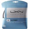 Luxilon Wilson Luxilon WRZ990100SI Corda da Tennis Alu Power 125, Bobina 220 m, Unisex, Argento, 1.25 mm