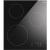 Ilve Pro Line Nero Da incasso 45 cm Piano cottura a induzione 3 Fornello(i)