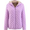 Hecatombic Piumini Imbottiti Oversize da Donna Piumino Leggero Trapuntato Cappotto Caldo Casual con Tasche (Viola,XXL)