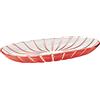 Guzzini Vassoio Portata Grace, Rosso Chiaro, 38 x 19 x h4.5 cm