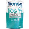 Monge Dog Grill Bocconcini in Jelly con Merluzzo 100 g