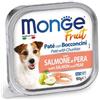 Monge Dog Fruit Patè e Bocconcini con Salmone e Pera 100 gr