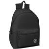 safta MUNICH TEEN - Zaino per laptop da 14,1, ideale per giovani di diverse età, comodo e versatile, qualità e resistenza, 31 x 13 x 43 cm, colore: nero, Nero, Estándar, Casual
