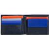 DUDU Portafoglio multicolore in pelle classico da uomo RFID firmato Navy