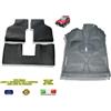 AUTOKIT Tappetini per Panda Sisley Tappeti in gomma con Moquette Pavimento pianali per