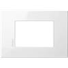 Bticino HW4803HD Placca Axolutelute Air 3 Moduli, Bianco