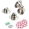Xntun Fermaporta magnetico, confezione da 2 mini fermaporta per porta resistente, in acciaio inox, ultra corto, morbido fermaporta per tenere la porta aperta in modo sicuro