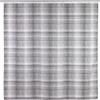 Wenko Tenda de doccia Leblon, tenda tessile igienica, lavabile, idrorepellente, di facile manutenzione, con 12 anelli per il fissaggio al tubo della doccia, 180 x 200 cm, colore grigio/bianco