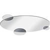 DKD Home Decor Specchio da parete della marca Cristallo Cerchi (120 x 2 x 49 cm) (Riferimento: S3019388)