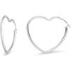 LUXURY MILANO Orecchini a cerchio a forma di cuore collezione hula hoop in argento giallo 925