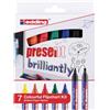 Edding Colourful Flipchart Kit - Marcatori Brillanti Permanenti per Carta - set 7 marcatori - colori assortiti, vividi e luminosi - non trapassa la carta - per schizzi - per lavagna a fogli mobili