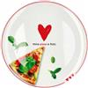 Regalo Italiano Piatto Pizza Melamina Ass. D 33 Cm H 2 Cm Bianco 1 Pz