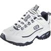 Skechers Energy Afterburn, Scarpe Sportive Outdoor Uomo, Bianco E Blu, 40.5 EU