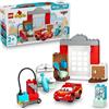 LEGO DUPLO │ Disney e Pixar La Visita di McQueen all'Officina di Doc - Include una Macchina Giocattolo, Attrezzi e Accessori per il Lavaggio Auto - Regalo per Bambini e Bambine da 2 Anni in su - 10456