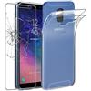 ebestStar - Cover per Samsung A6+ 2018 Galaxy A6 PLUS SM-A605F, Custodia Silicone Trasparente, Protezione TPU Antiurto, Morbida Sottile Slim, Trasparente + Vetro Temperato