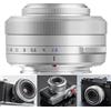 TTARTISAN AF 27 mm F2.8 XF Obiettivo per fotocamere Fuji X Mount X-A1 X-A10 X-M1 X-T1 X-T10 X-T100 X-PR01 X-PR03 X-E1 X-E2S XS10 X-H1 X-H2S e molto altro ancora. (argento)