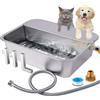 MasXirch Abbeveratoio Automatico per Cani, Ciotola Per Cani In Acciaio Inox Da 11 Litri, Abbeveratoio per Animali Domestici, Distributore Automatico di Acqua per Cani di Grossa Taglia Polli Bovini Pecore