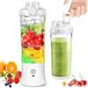 DoubleCare Frullatore Portatile,USB Mini Frullatore 600 ml Grande Capacità e 4000mAh Batteria,6 Lame 3D e IPx67 Waterproof, Motore da 270w per Preparare Frappè e Frullati, per Casa/Ufficio/Esterno,