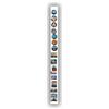 Anwicar Lavagna Magnetica - Bacheca magnetica 100x6 cm - Ideale per magneti e appunti - Lavagna scrivibile - incl. kit di montaggio - Bianco