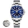 ADDIESDIVE Orologi Automatici Uomo 200 M Diver Watch 8215 Movimento Meccanico Sintetico Zaffiro Casual Orologio Blu con Super Luminoso