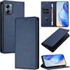 XINYEXIN Cover per Motorola Moto G54, Custodia Portafoglio in Pelle Cover Folio a Libro con Slot per Porta Carte Supporto Magnetica Flip Case - Blu scuro