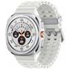 Samsung Galaxy Watch Ultra - 47 mm - titanio - smartwatch con cinturino marino - caucci? - bianco - misura cinturino: S/M/L - display 3,8 cm (1,5)