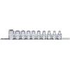 KS Tools 911.3930 Serie di Bussole TX Profilo E, 10 Pezzi, E5-E18, 3/8