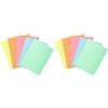Exacompta Cod 850300E, Confezione da 60 Sottocartelline SUPER 60 g/m2 Color Pastello, Cartelline Certificate PEFC Dimensioni 22 x 3 cm per Formato A4, 5 Colori Assortiti