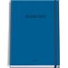 Dohe - Taccuino A4 a quadretti - 100 fogli spessore 90 g/m², dimensioni 22,8 x 30 cm, copertina rigida, chiusura anelli e gomma elastica, griglia 5 mm, materiale scolastico - COLOUR VIBES Blu